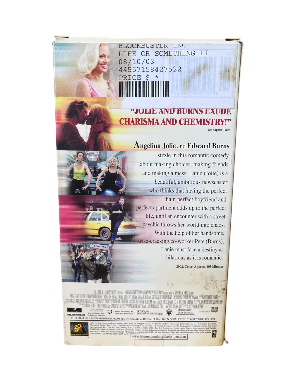 Life or Something Like It VHS